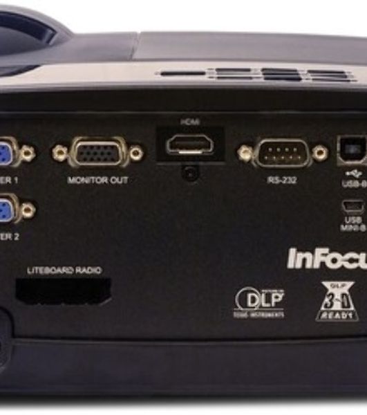 Проектор InFocus IN0026ST DLP, WXGA, 3800 lm, 30 000:1, 0.52:1, 2xHDMI 1.4, VGA in/out, S-Video, 3.5мм in/out, USB-A, RS-232, лампа 15 000ч.(ECO mode), 10W, 27дБ, 2,9 кг, БЕЛЫЙ