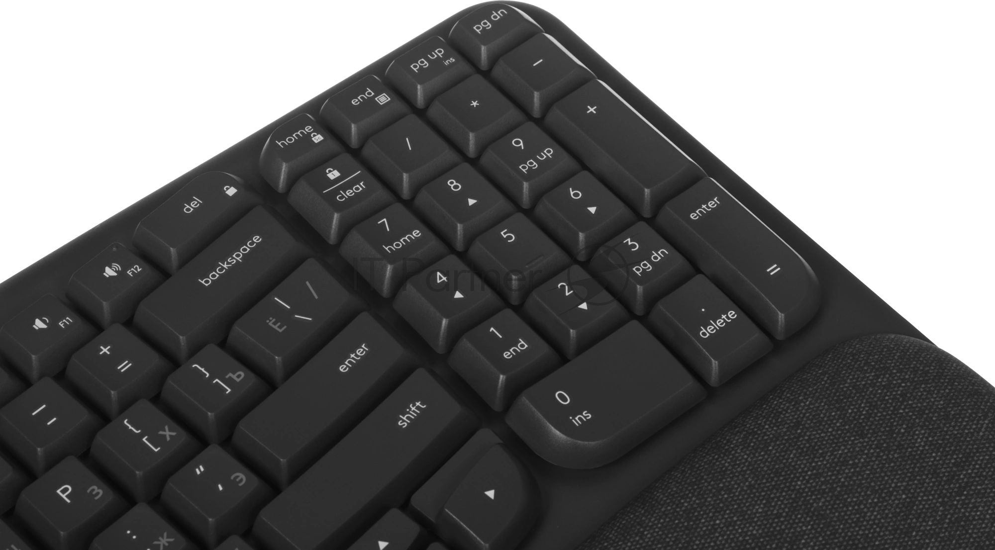 Клавиатура Logitech Wave Keys беспроводная, Bluetooth, радиоканал, серый