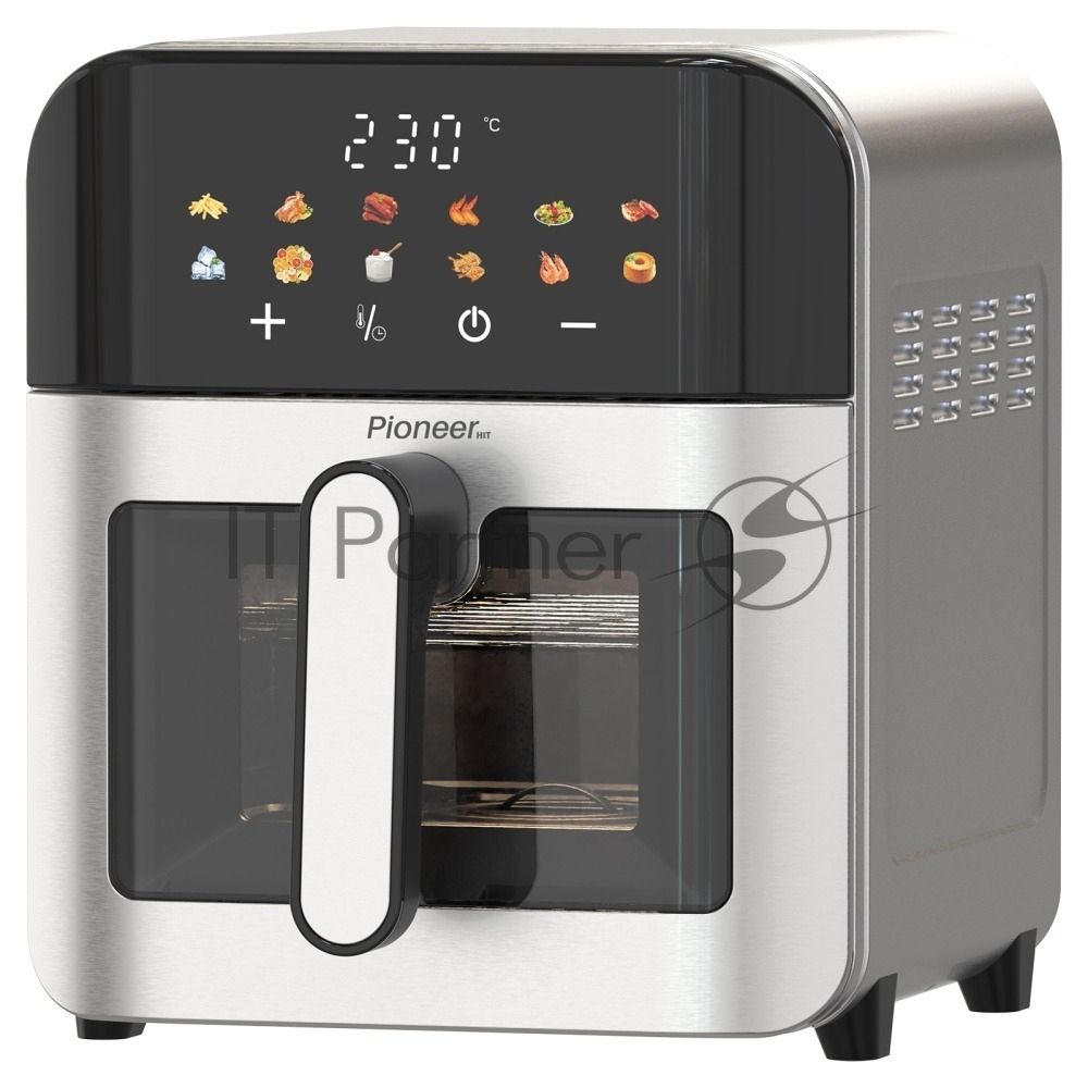 Аэрогриль Pioneer SM521D, стальной, 2100 Вт, сенсор, 12 программ