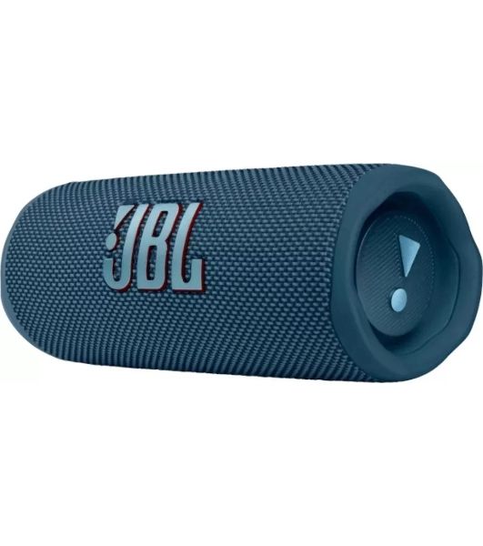 Портативная акустика JBL Flip 6 синий, Bluetooth 5.1, время воспроизведения 12 ч, емкость аккумулятора 4800 mAh, время заряда 2,5 ч, синий