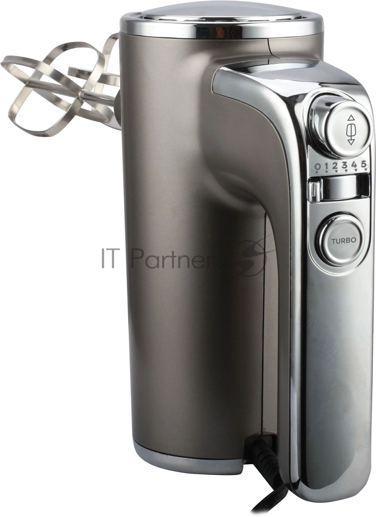 Миксер Vitek VT-HM1005 серебристый, ручной, 600 Вт, 6 скоростей