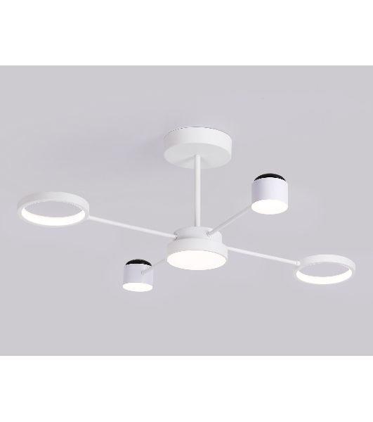 Потолочный светодиодный светильник с пультом Ambrella light FL51631/4+1 WH белый 3000K-6400K 48W 910*745*300 (ПДУ ИК)