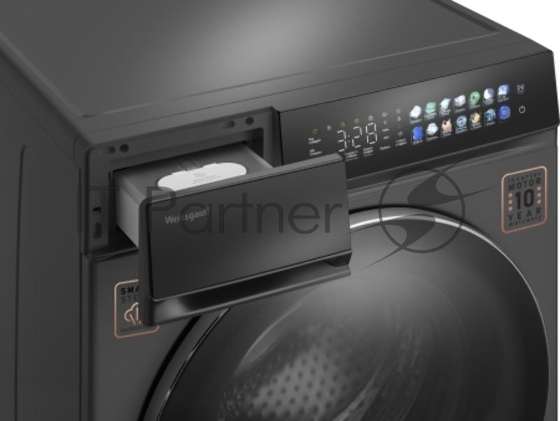 Стиральная машина Weissgauff WM 996 Autodose Inverter Touch серая, загрузка фронтальная 11кг, 1400 об/мин., класс: A+++