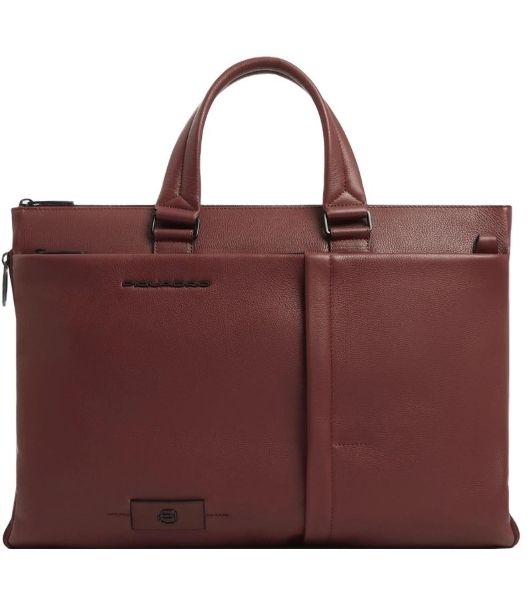 Деловая сумка мужская Piquadro Russel CA4021W137/CU с отделением для ноутбука 15.6" красное дерево натур.кожа