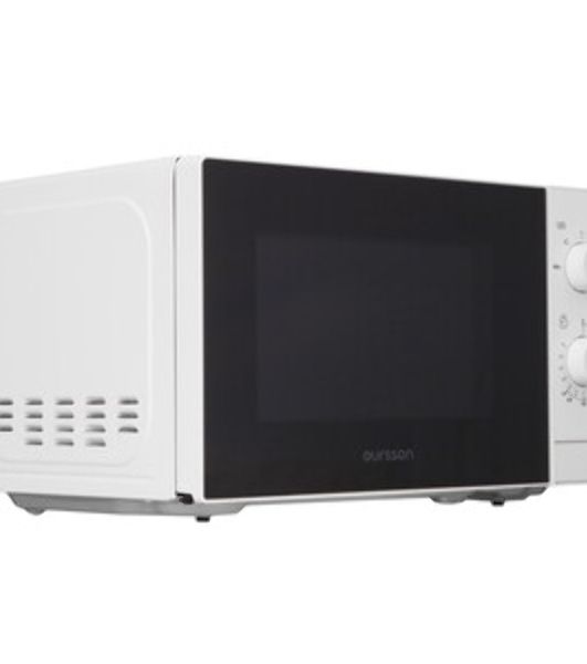 Микроволновая печь Oursson MM2013B/WH белый, 20 л, 700 Вт, переключатели - поворотный механизм