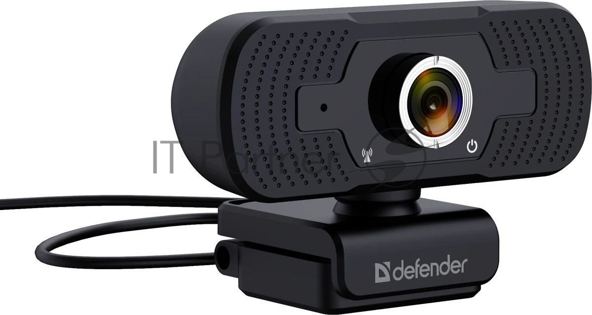 Веб-камера Defender G-lens 2591 2560x1440, 30 кадр/с, USB, микрофон, крепление на мониторе