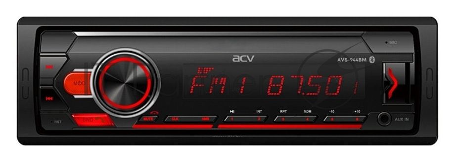 Автомагнитола ACV AVS-944BM, 1 DIN, Bluetooth, USB Type-A, AUX