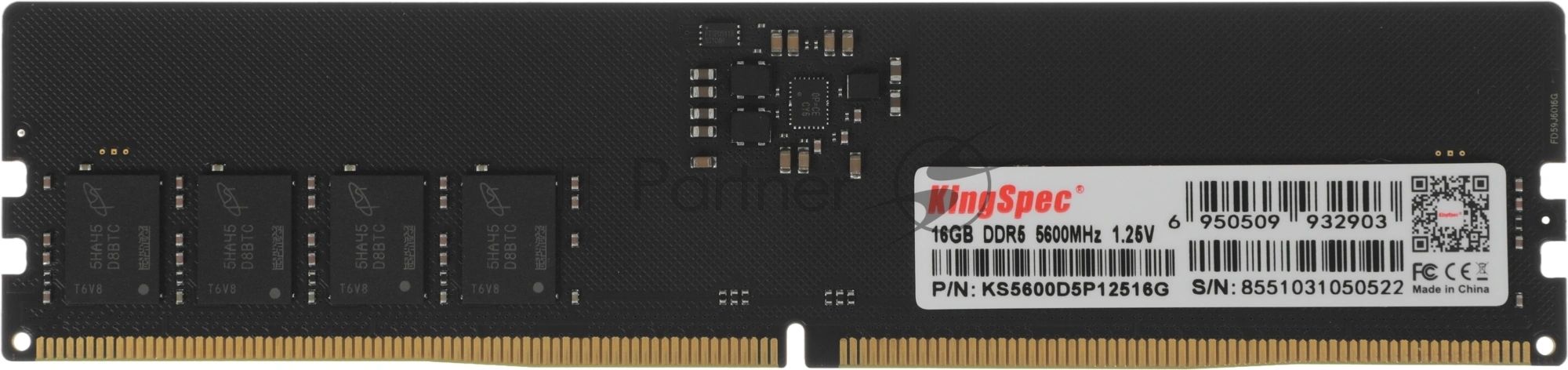 Оперативная память Kingspec DDR5, 16GB (1x16GB), 5600 MHz, CL40