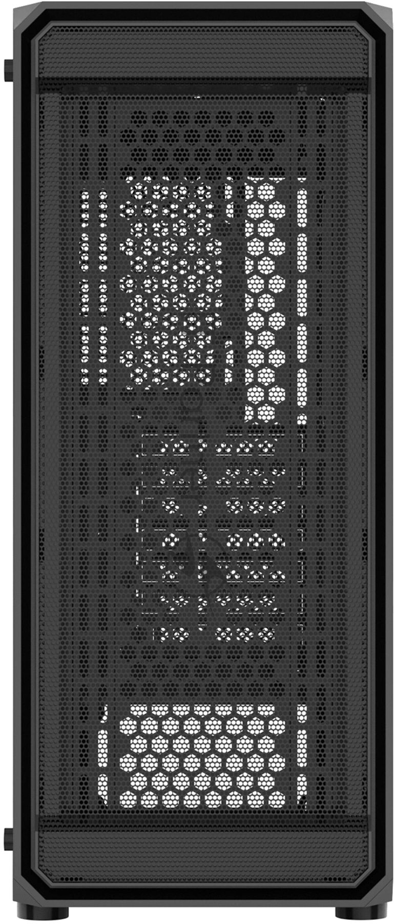 Компьютерный корпус Bloody BD-CC114 черный без БП ATX 8x120мм 1xUSB 2.0 1xUSB 3.0 audio bott PSU