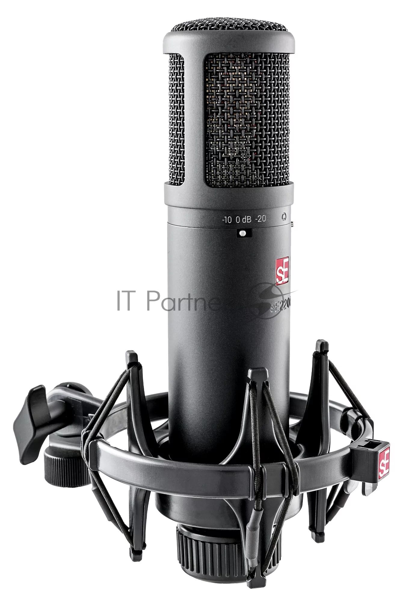 Микрофон конденсаторный sE Electronics SE 2200 20 Гц - 20 кГц, кардиоида, комплектация: металлический поп-фильтр, держатель типа паук, резьбовой переходник на микрофонную стойку