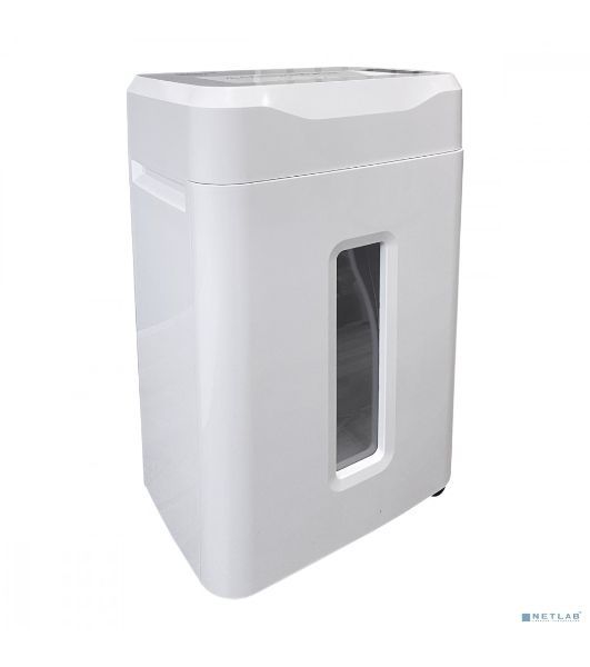 Шредер Office Kit S215N 3,9x38 белый (секр.P-4) фрагменты 22лист. 35лтр. скрепки скобы пл.карты CD
