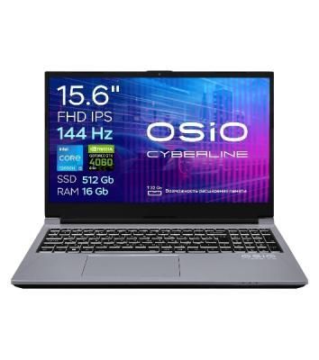 Ноутбук OSIO CyberLine C150i-003/ i5-12600H /NVidia RTX 4060/16/512/NoOS/(Ghz)/Gb/Ext: + не МПТ