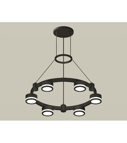 Светильник Ambrella light XR92051200/6 SBK/FR черный песок/белый матовый GX53  (A9205, C9232, N8415)