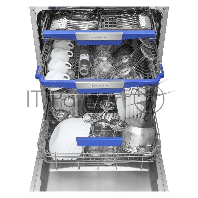 Встраиваемая посудомоечная машина Meferi MDW6073 Comfort, нержавеющая сталь, 59.8 см, 14 компл., 47 дБ, класс A