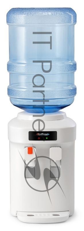 Кулер для воды Hotfrost D65E, верхняя загрузка, нагрев 90 °С, охлаждение 10 °С, белый