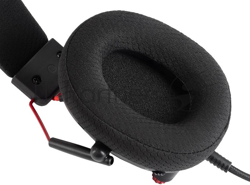 Гарнитура Oklick HS-L305G чёрный, проводная, USB, подсветка