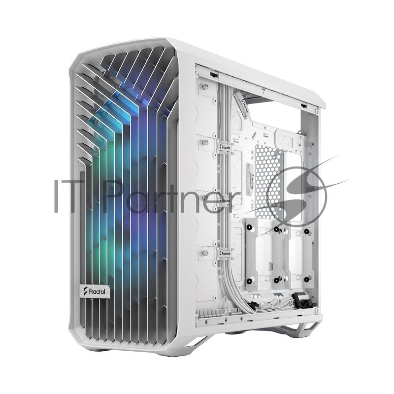 Компьютерный корпус без блока питания Fractal Design Torrent RGb TG Clear Tint, Full-Tower, 2x180мм + 3x140мм RGb, 2xUSB-A 3.2 + 1xUSB 3.2 Type-C E-ATX, SSI-CEB, SSI-EEB, ATX, mATX, mITX белый