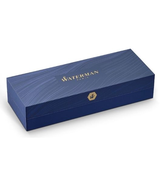 Ручка шариковая Waterman Hemisphere (CWS0920370) Steel GT M, синие чернила, подарочная коробка