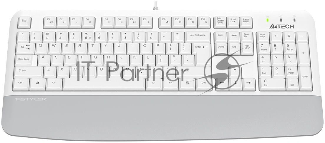 Клавиатура A4Tech Fstyler FK20 проводная, USB Type-A, белый