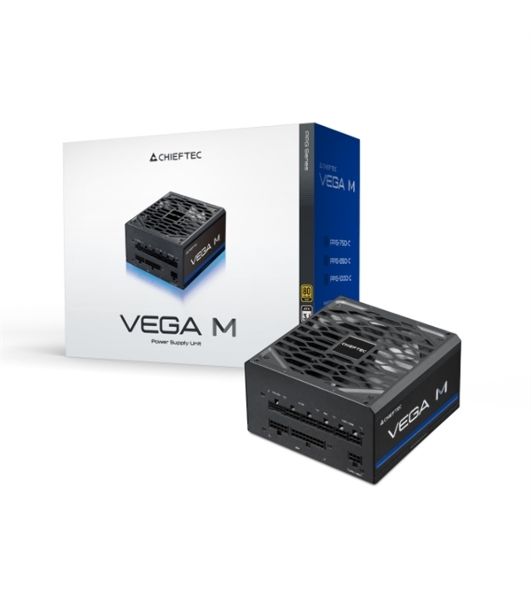 Блок питания Chieftec Vega M PPG-750-C (ATX 3.1, 750W, 80 PLUS GOLD, Active PFC, 135mm fan, Gen5 PCIe, Full Cable Management) Retail