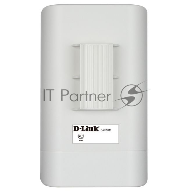 D-Link DAP-3310/RU/A2A Внешняя беспроводная точка доступа (802.11n/g/b, 2 порта Ethernet 10/100 Мбит/с - один порт поддерживает PoE)