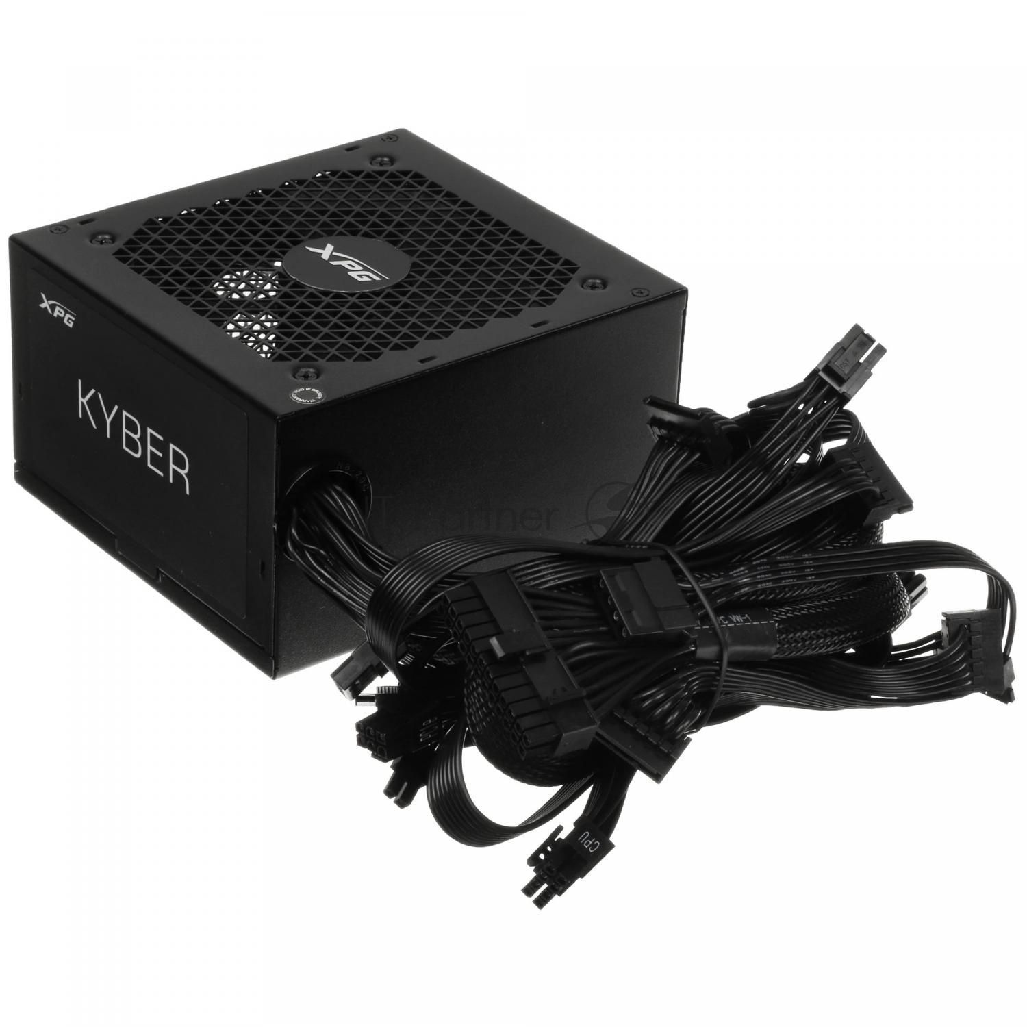 Блок питания ADATA XPG KYBER 650, 650Вт, 80+ Gold, 120мм, немодульный, черный