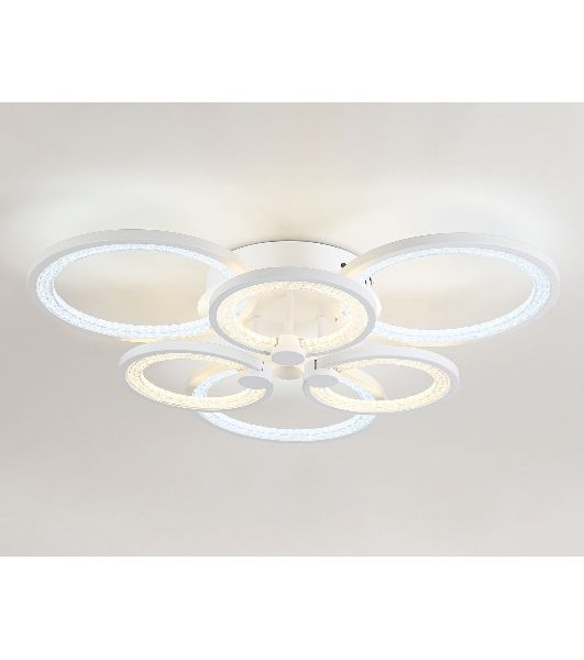 Потолочный светодиодный светильник FA4085/3+3 WH белый 100W 3000K+6400K/4200K/6400K+3000K 620*570*120 (ПДУ ИК)