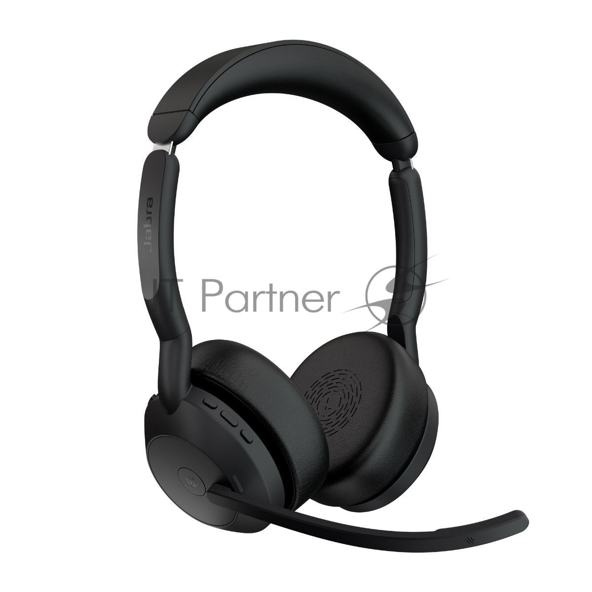 Гарнитура Jabra Evolve2 55 чёрный, беспроводная, Bluetooth, до 18 ч + стойка