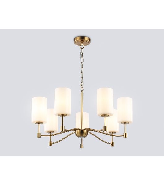 Люстра Ambrella light LH56053/7 BS/FR латунь/белый матовый E14*7 max 40W D680*950