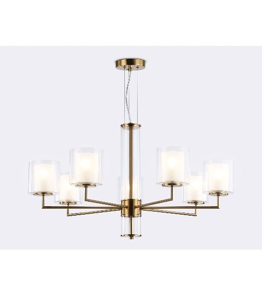 Люстра Ambrella light LH56013/7 BS/FR латунь/белый матовый E14*7 max 40W D790*1260