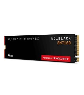 Накопитель SSD Western Digital Black SSD SN7100 M2.2280 PCIe 4.0 4Tb, 7000MBs/6700MBs, TBW 2400, WDS400T4X0E, 1 year