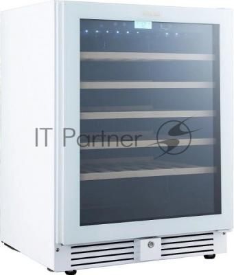 Винный шкаф встраиваемый Cellar Private CP051-1TWH белый, 136 л, 1 отсек, 51 бут.