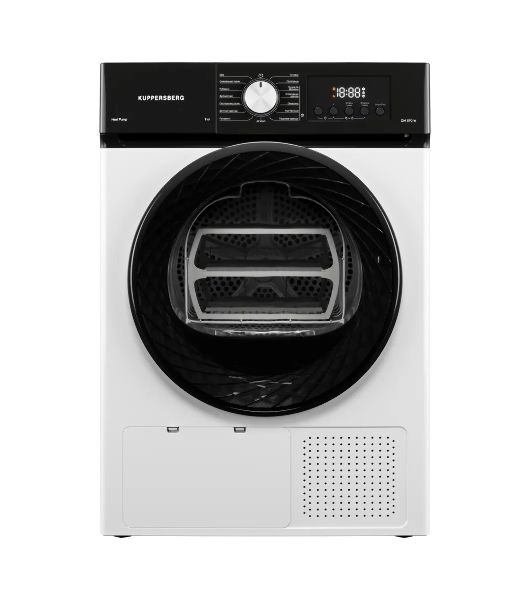 Сушильная машина Kuppersberg DM 592 W белый, 9 кг, сушка - конденсационная, программ - 15, 59.5 x 85 x 61.5 см