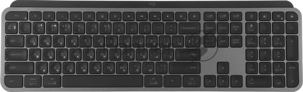 Комплект клавиатура+мышь Logitech MX Keys S Combo беспроводной, USB, 8000 DPI, серый