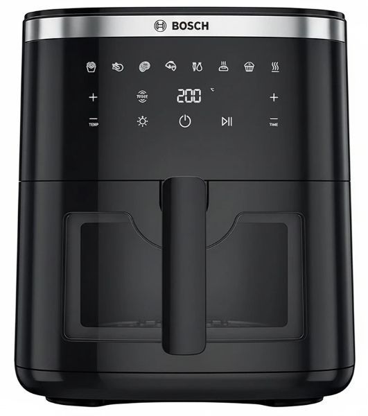 Аэрогриль Bosch MAF671B0 черный, 1800 Вт, 7.2 л, сенсор, 8 программ