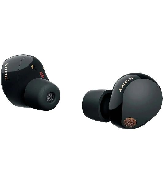 Наушники TWS Sony WF-1000XM5 черный, внутриканальные, Bluetooth, активное шумоподавление, беспроводная зарядка, до 8 ч