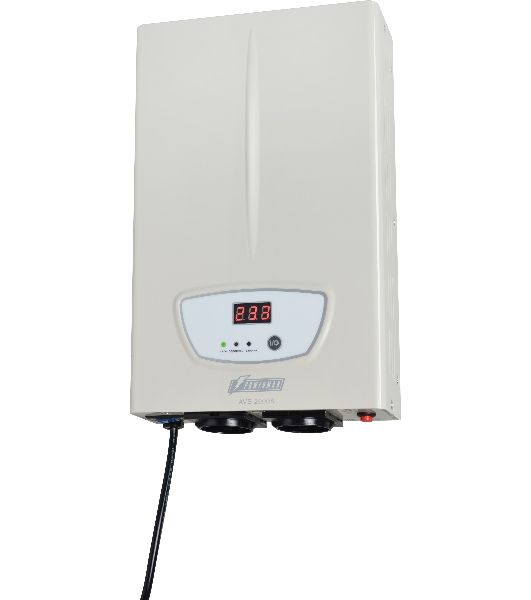 Стабилизатор POWERMAN AVS 2000S, ступенчатый регулятор, цифровые индикаторы уровней напряжения, 2000ВА
