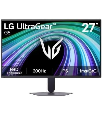 Монитор 27" LG UltraGear 27G523B-B IPS 1920x1080, 200 Гц, 1 мс, 16:9, HDR10, 300 кд/м², DisplayPort, HDMI 2.0 (x2), Flicker Free, Low Blue Light, черный