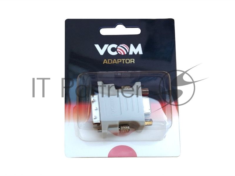 Переходник VCOM Адаптер DVI-I - VGA(15F)