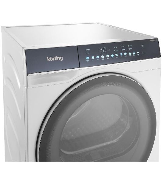 Сушильная машина Korting KD 69IHP10 белый, 10 кг, сушка - конденсационная, программ - 12, 59.5 x 85 x 62.7 см