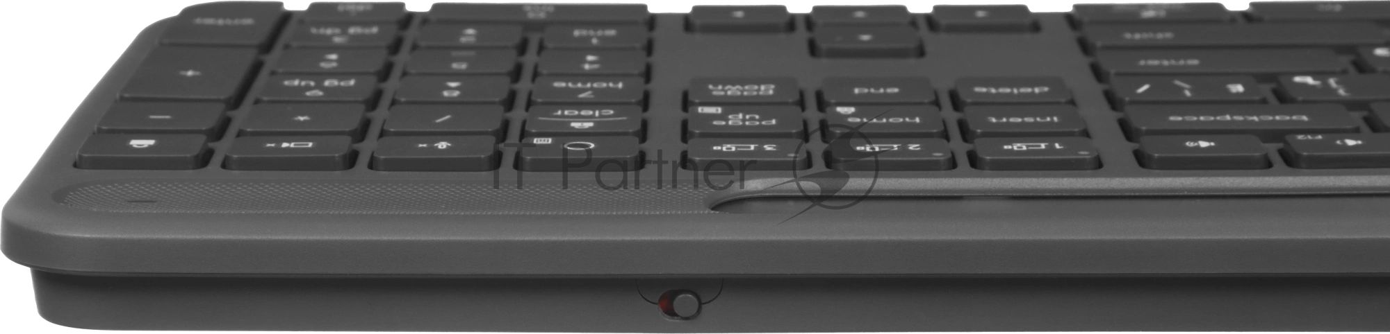 Клавиатура Logitech Signature Slim Solar K980 беспроводная, Bluetooth, серый
