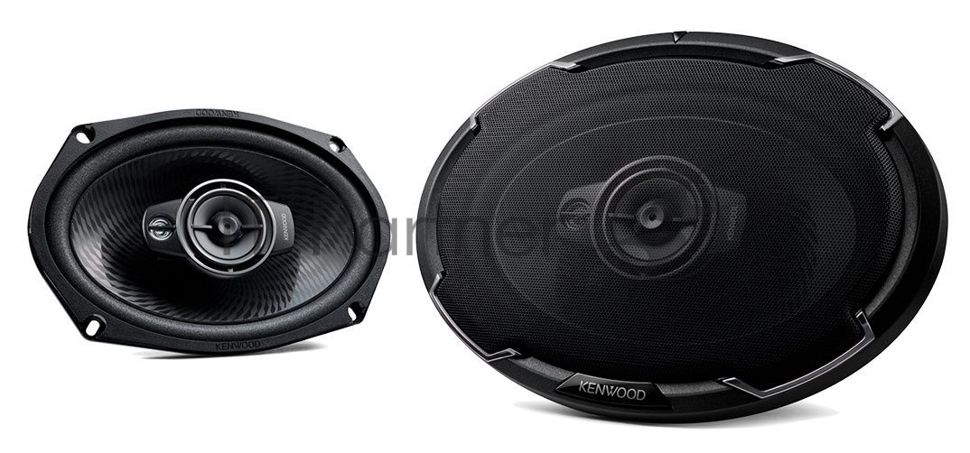 Колонки автомобильные Kenwood KFC-PS6976 550Вт 88дБ 4Ом 16x23см (6x9дюйм) (ком.:2кол.) коаксиальные трехполосные