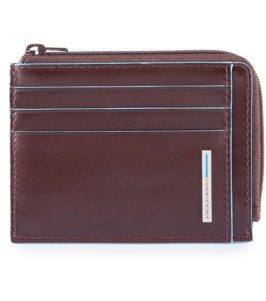 Чехол для кредитных карт Piquadro Blue Square PP4822B2R/MO, натур.кожа, коричневый