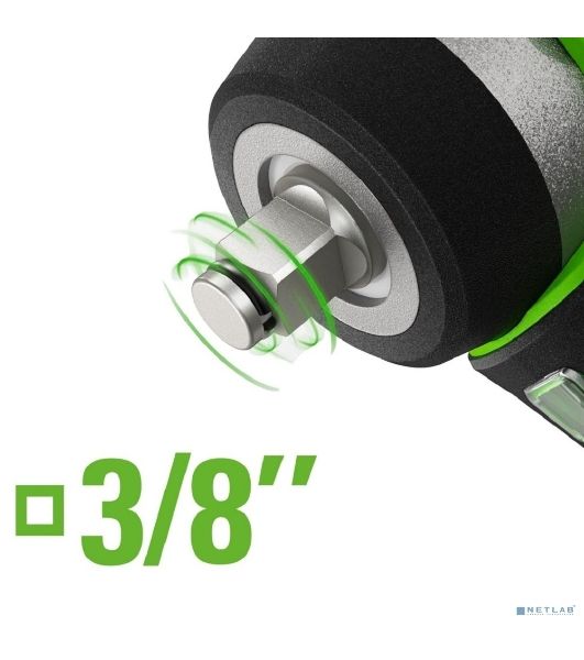 Гайковерт ударный аккумуляторный Greenworks G24IW200 24V, 200 Нм, бесщеточный, 3/8'', 1х2Ач,ЗУ,кор 3803607CUA