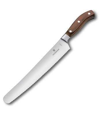 Нож кухонный Victorinox Grand Maitre (7.7430.26G) кованый универсальный для хлеба лезв.260мм серрейт. заточка коричневый