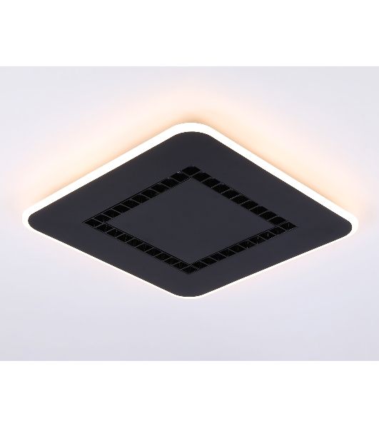 Светильник Ambrella light FL51419 BK черный 3000K/4200K/6400K 68W 488*488*40 (ПДУ ИК)