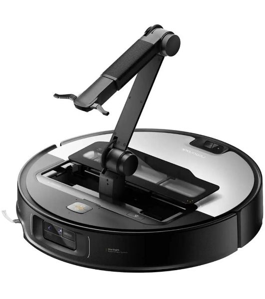 Робот-пылесос Roborock Saros Z70 серебристый/черный, 6400 мAч Li-Ion, уборка влажная/сухая, пылесборник контейнер 0.18 л