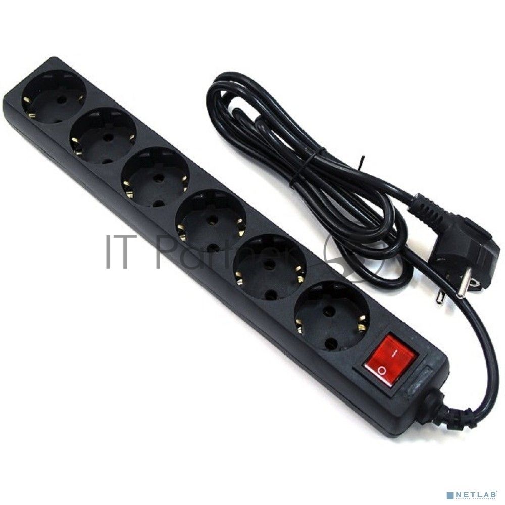 Сетевой фильтр 5bites SP6B-250 5S / 3*0.75MM2 / 5M / BLACK