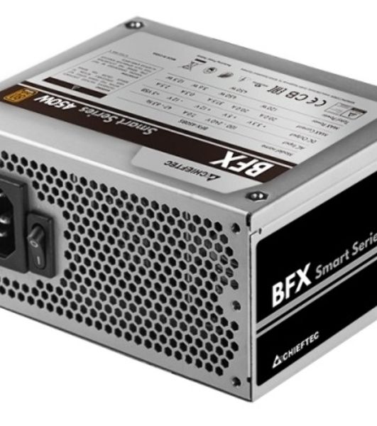 Блок питания Chieftec Smart BFX-450BS, 450Вт, 80 PLUS Bronze, 90мм, серебро