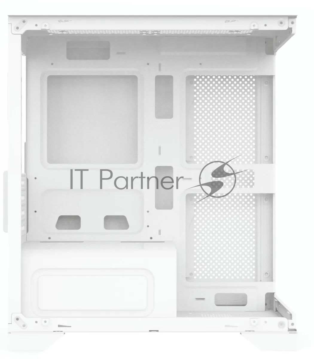 Компьютерный корпус Bloody BD-CC103 белый без БП mATX 7x120мм 1xUSB 2.0 1xUSB 3.0 audio bott PSU